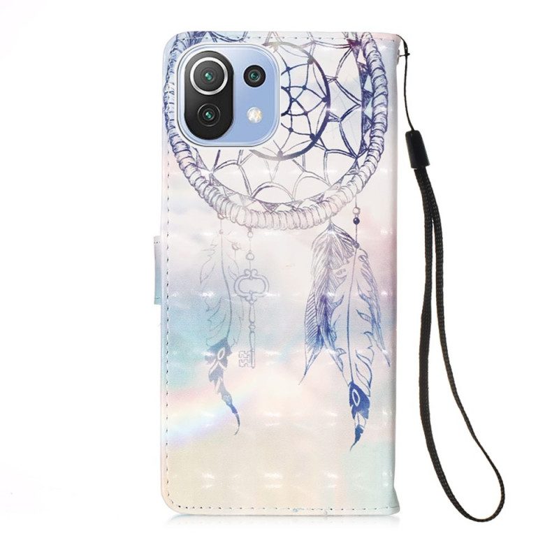 Folio-hoesje voor Xiaomi Mi 11 Lite 4G / 5G / 5G NE Aquarel Dromenvanger