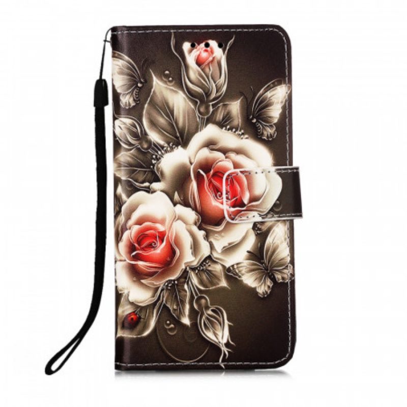Folio-hoesje voor Xiaomi Mi 11 Lite 4G / 5G / 5G NE Gouden Rozen