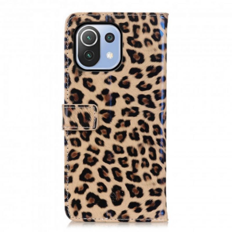 Folio-hoesje voor Xiaomi Mi 11 Lite 4G / 5G / 5G NE Luipaard