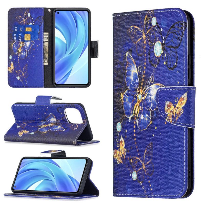 Folio-hoesje voor Xiaomi Mi 11 Lite 4G / 5G / 5G NE Prachtige Vlinders