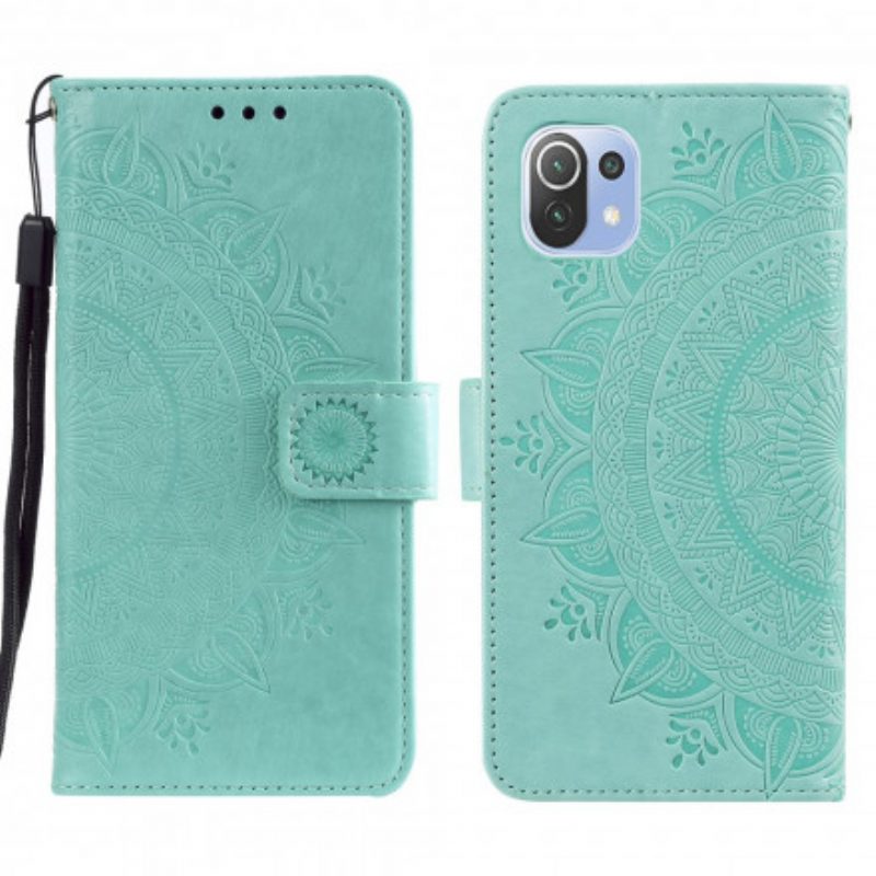 Folio-hoesje voor Xiaomi Mi 11 Lite 4G / 5G / 5G NE Zon Mandala