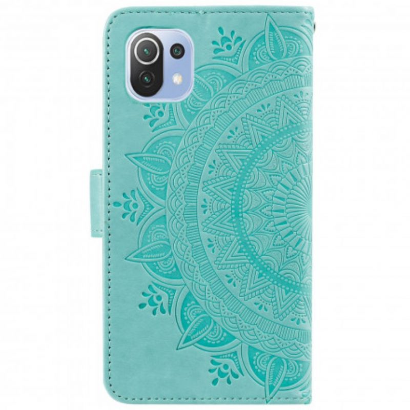 Folio-hoesje voor Xiaomi Mi 11 Lite 4G / 5G / 5G NE Zon Mandala