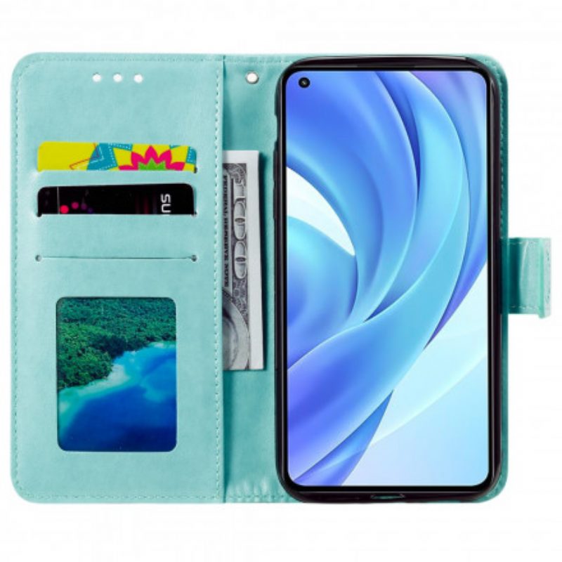 Folio-hoesje voor Xiaomi Mi 11 Lite 4G / 5G / 5G NE Zon Mandala