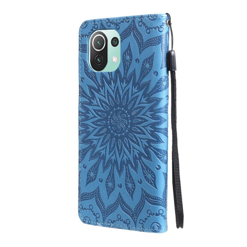 Folio-hoesje voor Xiaomi Mi 11 Lite 4G / 5G / 5G NE Zonnebloem