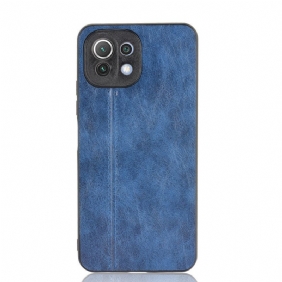 Hoesje voor Xiaomi Mi 11 Lite 4G / 5G / 5G NE Couture-leereffect