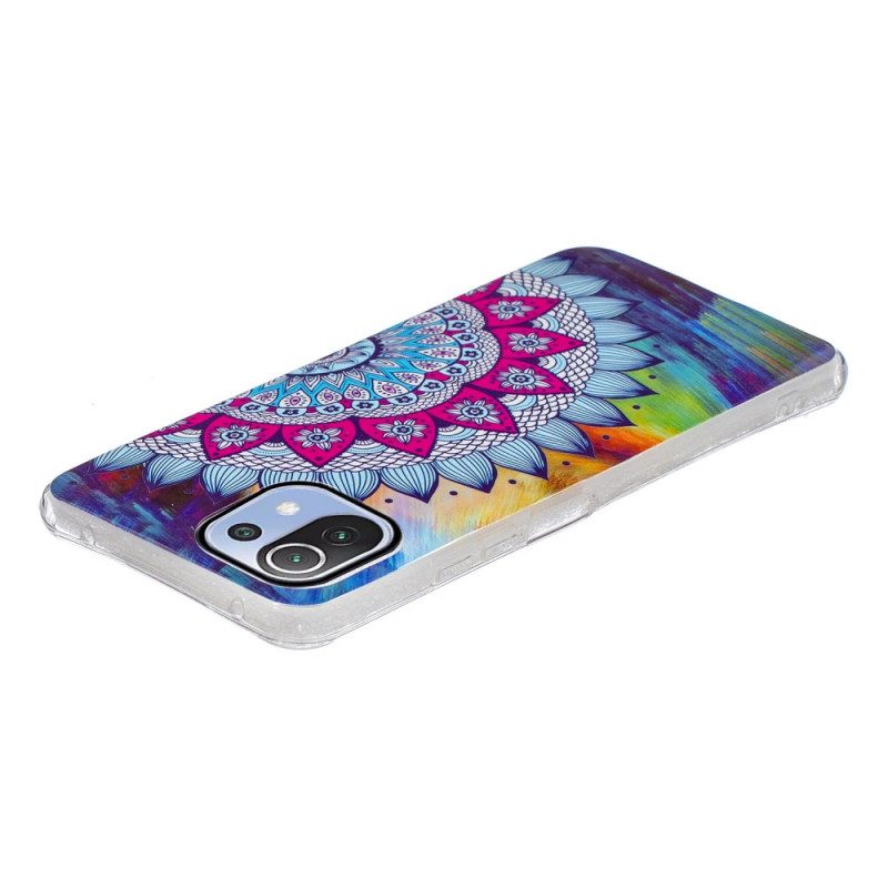 Hoesje voor Xiaomi Mi 11 Lite 4G / 5G / 5G NE Fluorescerende Kleurrijke Mandala