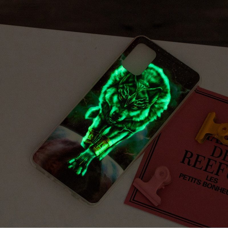 Hoesje voor Xiaomi Mi 11 Lite 4G / 5G / 5G NE Fluorescerende Wolf