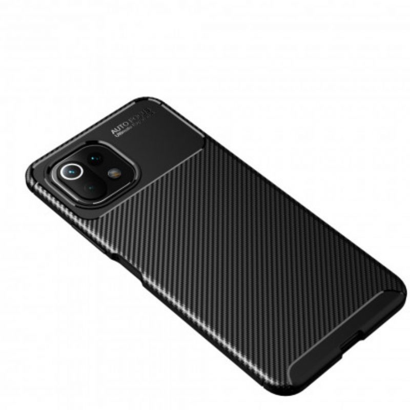 Hoesje voor Xiaomi Mi 11 Lite 4G / 5G / 5G NE Slang Van Koolstofvezel
