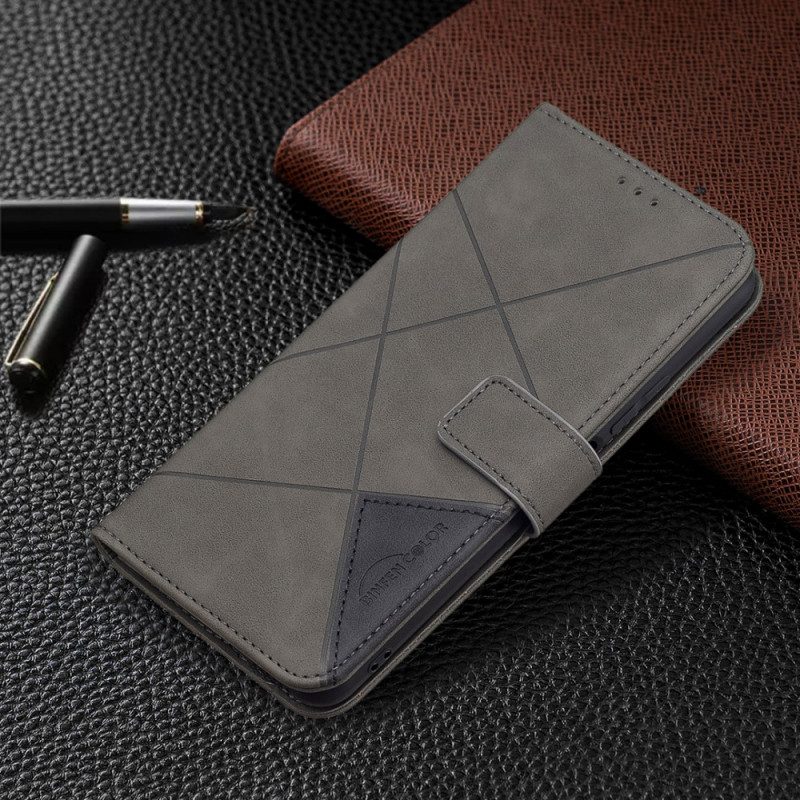 Leren Hoesje voor Xiaomi Mi 11 Lite 4G / 5G / 5G NE Driehoek Binfen-kleur