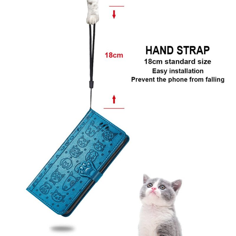 Leren Hoesje voor Xiaomi Mi 11 Lite 4G / 5G / 5G NE Geanimeerde Dieren