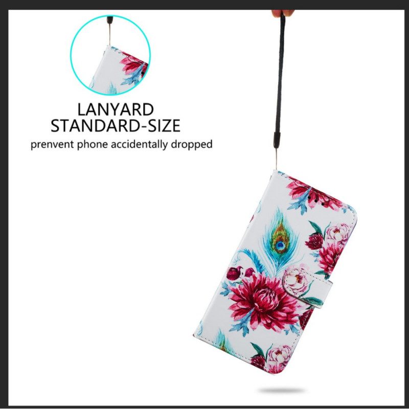 Leren Hoesje voor Xiaomi Mi 11 Lite 4G / 5G / 5G NE Intense Bloemen