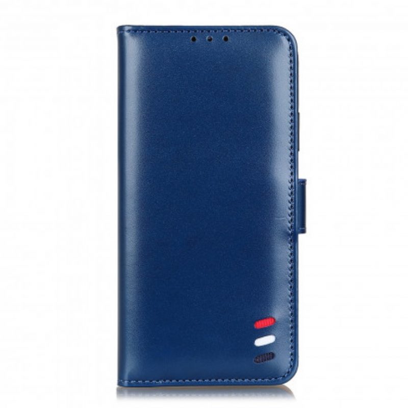 Leren Hoesje voor Poco F3 Driekleurig Leereffect