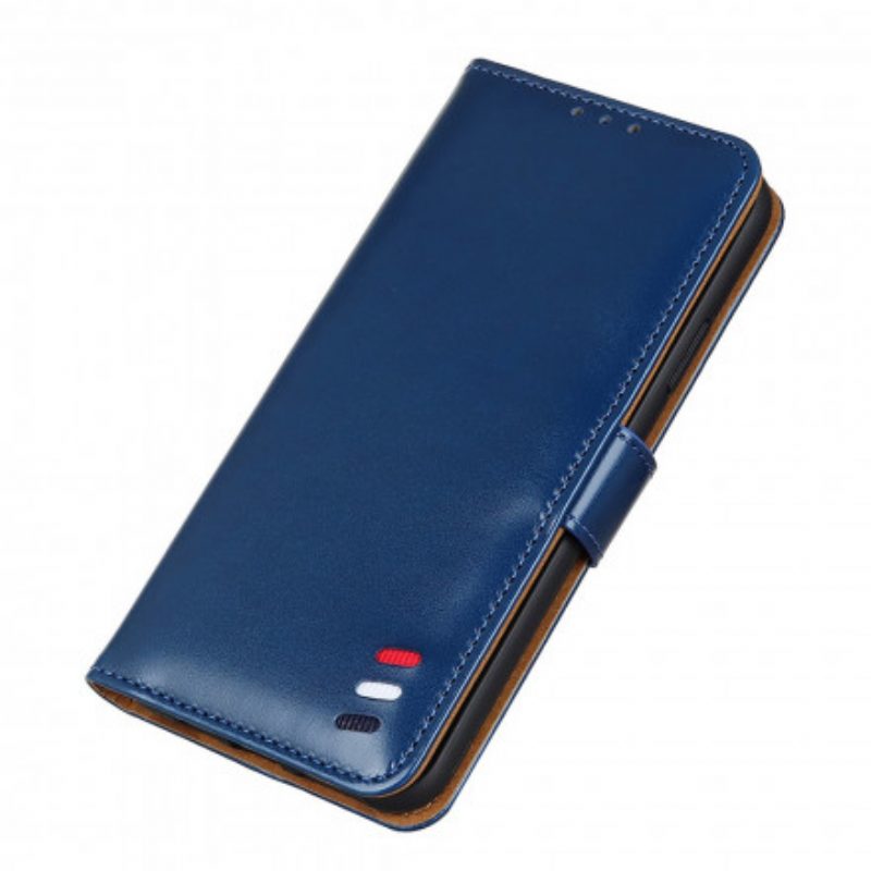 Leren Hoesje voor Poco F3 Driekleurig Leereffect