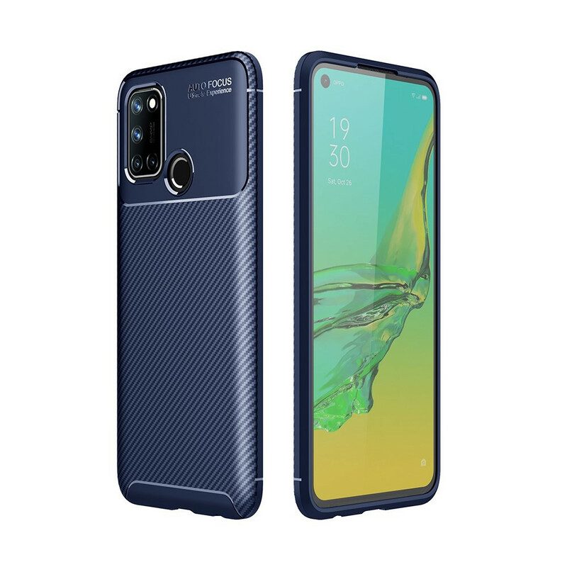 Hoesje voor Realme 7i Flexibele Koolstofvezeltextuur