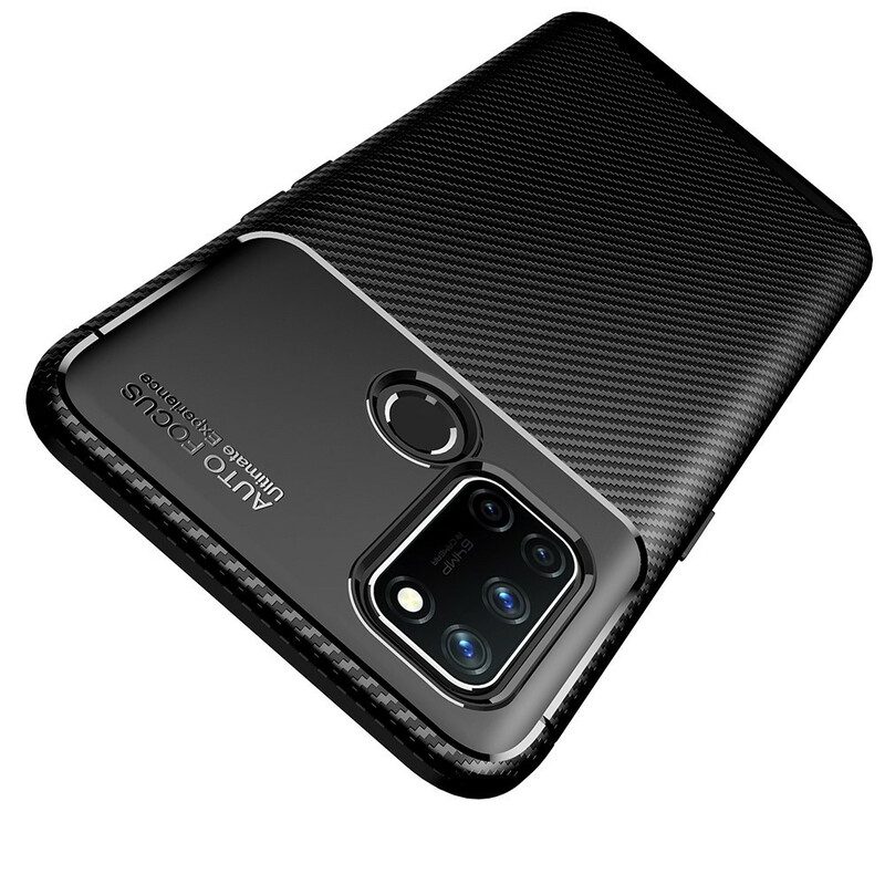 Hoesje voor Realme 7i Flexibele Koolstofvezeltextuur
