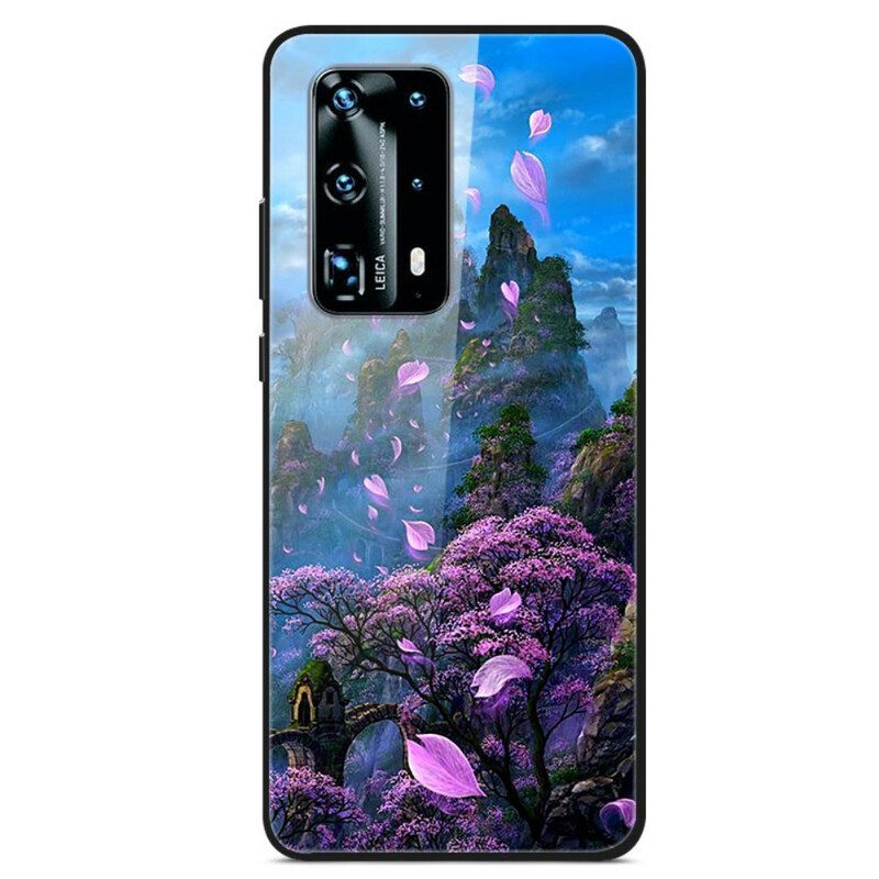 Hoesje voor Huawei P40 Fantasie Landschap Gehard Glas