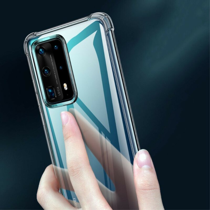 Hoesje voor Huawei P40 Transparante Leeu-beschermkussens