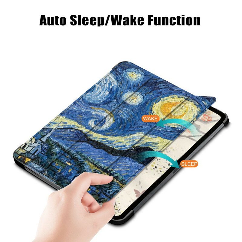 Bescherming Hoesje voor iPad Air (2022) (2020) Van Gogh