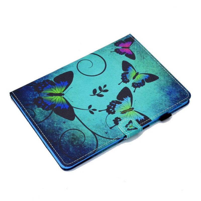 Folio-hoesje voor iPad Air (2022) (2020) Groene Vlinders