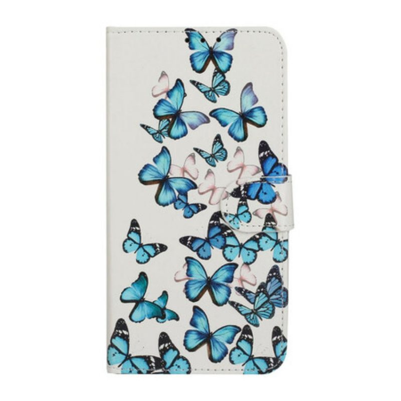 Bescherming Hoesje voor Huawei Y5p Folio-hoesje Talloze Vlinders