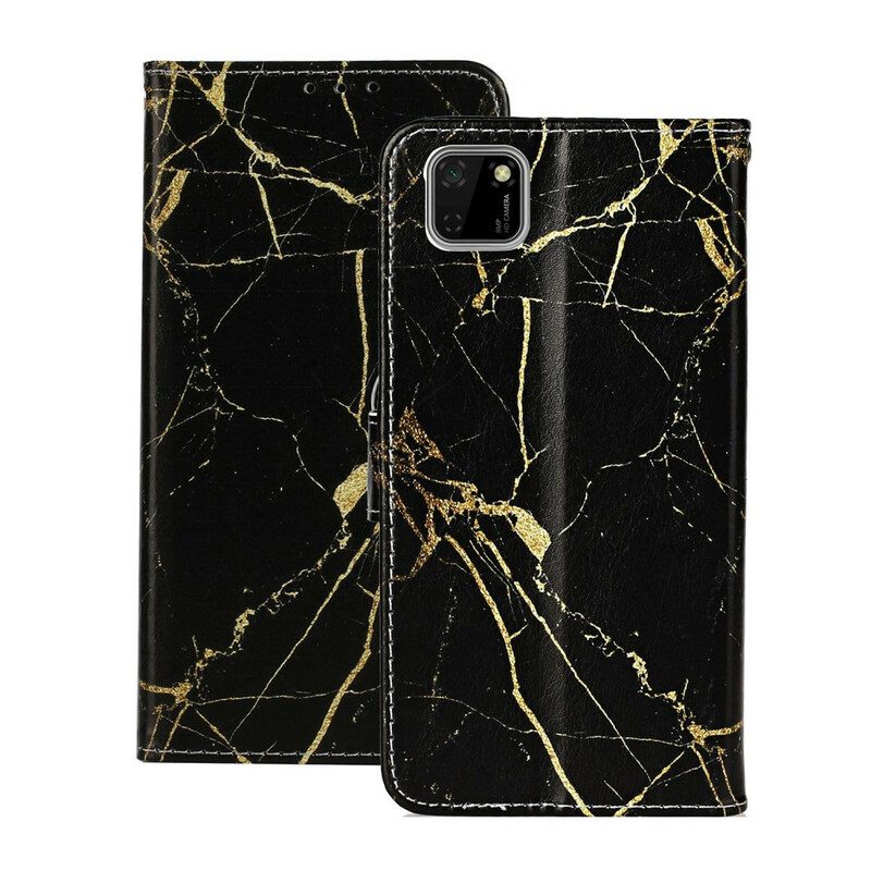 Folio-hoesje voor Huawei Y5p Marmer