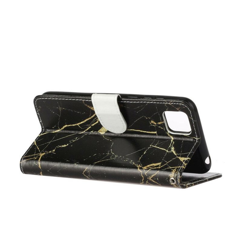 Folio-hoesje voor Huawei Y5p Marmer
