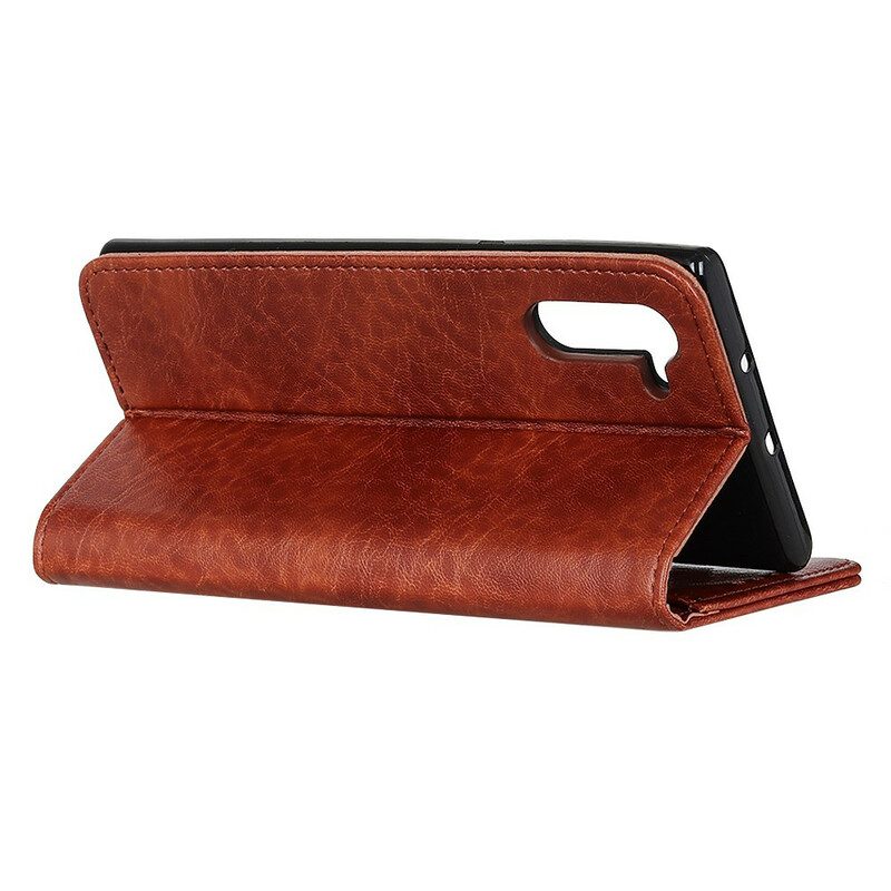 Bescherming Hoesje voor OnePlus Nord Folio-hoesje Stijl Leer Soberheid