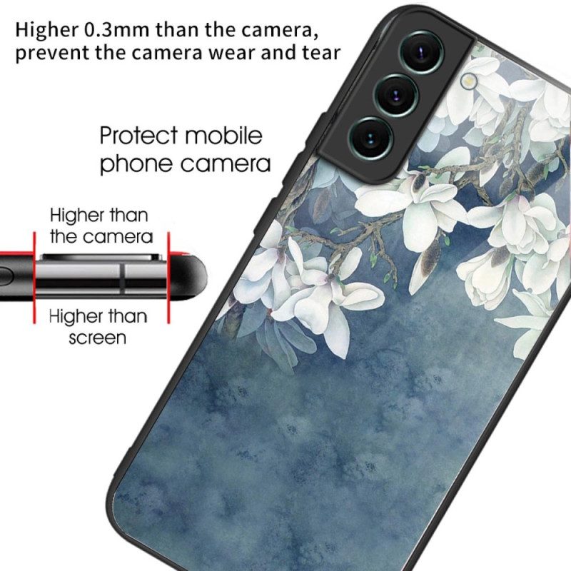 Case Hoesje Samsung Galaxy S24 Plus 5g Telefoonhoesje Magnolia's Gehard Glas