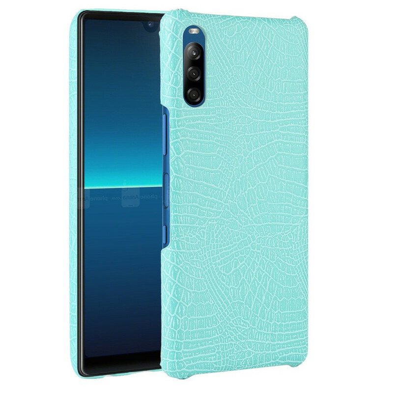 Telefoonhoesje voor Sony Xperia L4 Krokodillenhuid-effect