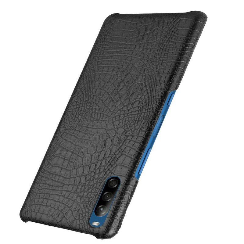 Telefoonhoesje voor Sony Xperia L4 Krokodillenhuid-effect