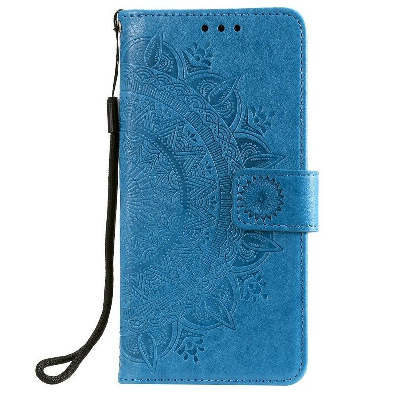 Folio-hoesje voor Samsung Galaxy A40 Zon Mandala