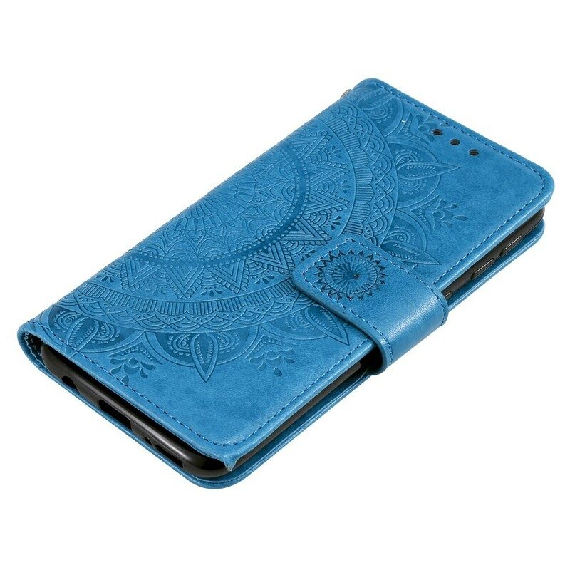 Folio-hoesje voor Samsung Galaxy A40 Zon Mandala