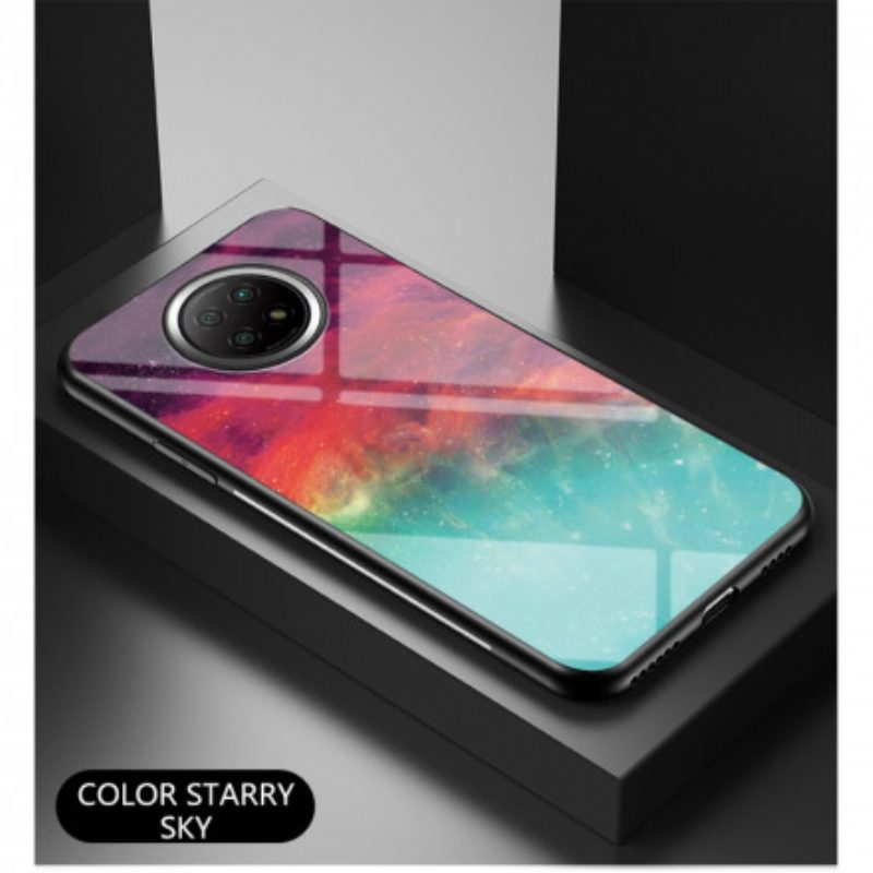 Hoesje voor Xiaomi Redmi Note 9T Sterrenhemel Gehard Glas