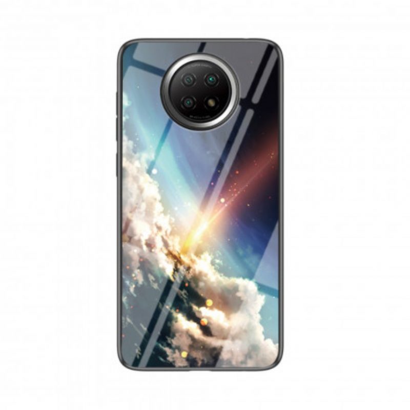 Hoesje voor Xiaomi Redmi Note 9T Sterrenhemel Gehard Glas