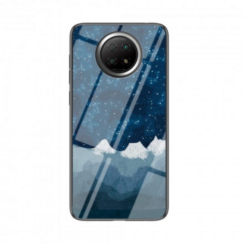 Hoesje voor Xiaomi Redmi Note 9T Sterrenhemel Gehard Glas