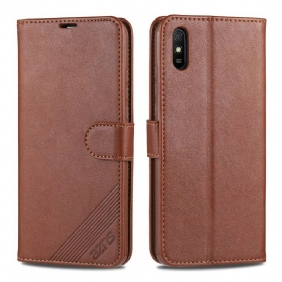 Folio-hoesje voor Xiaomi Redmi 9A Azns Kunstleer