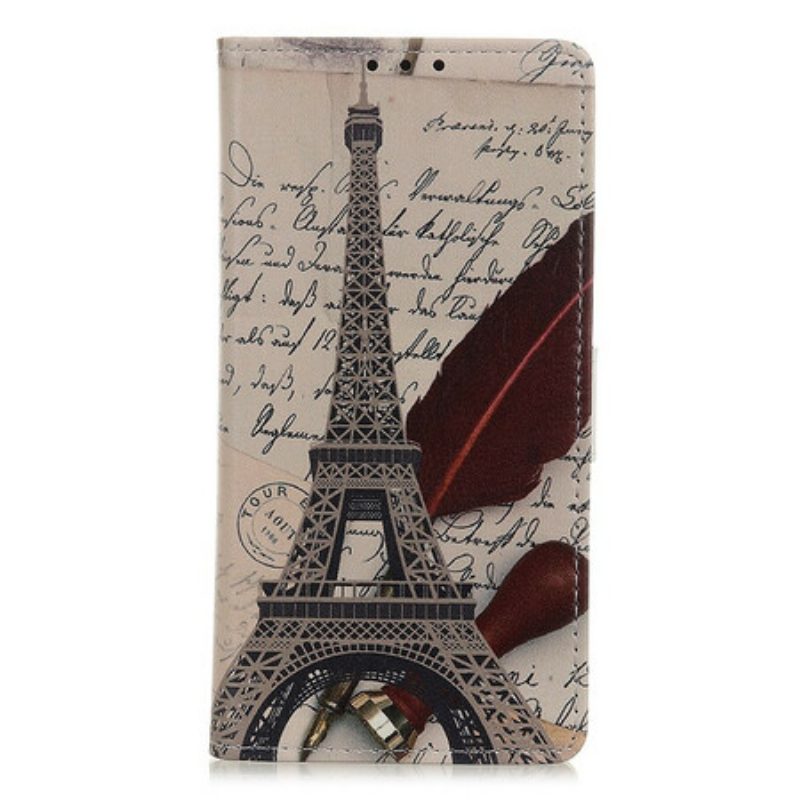 Folio-hoesje voor Xiaomi Redmi 9A Dichters Eiffeltoren