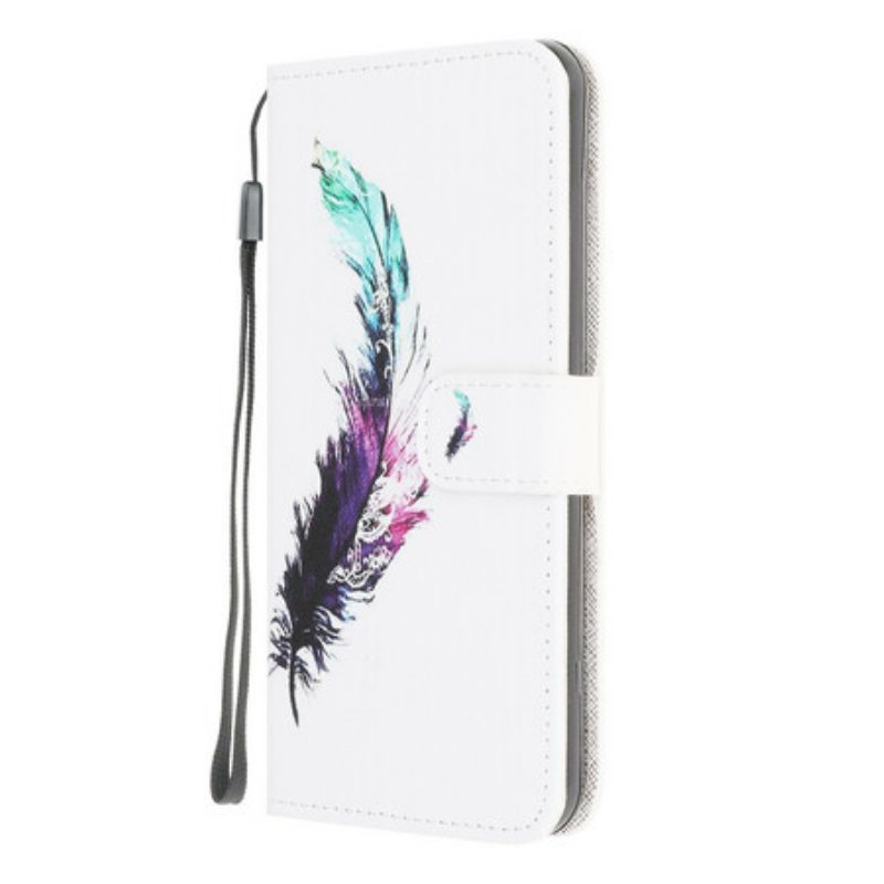 Folio-hoesje voor Xiaomi Redmi 9A Met Ketting Veer Met Koord