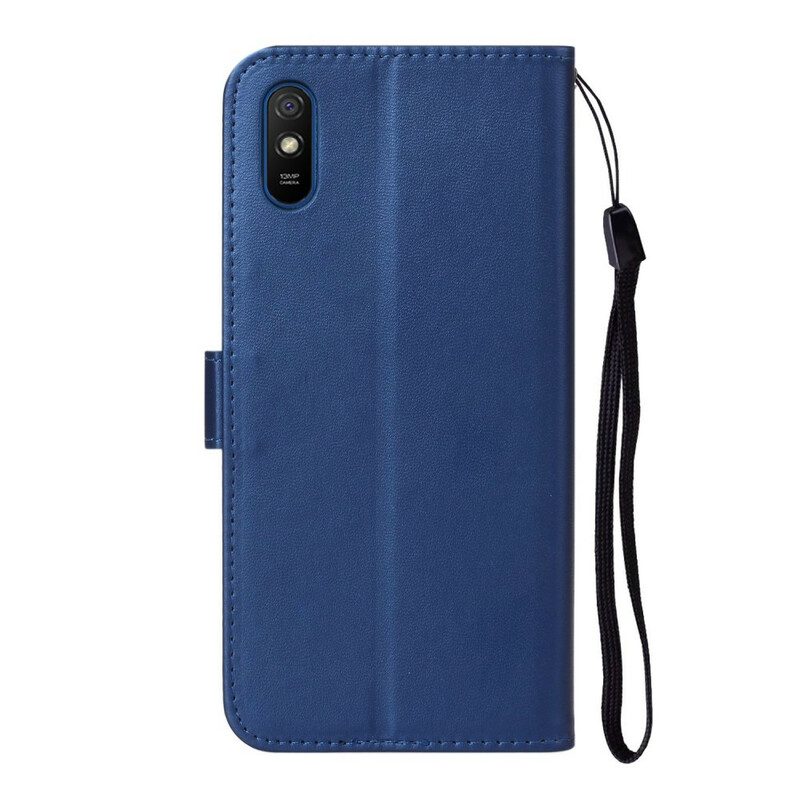 Folio-hoesje voor Xiaomi Redmi 9A Serie Met Effen Kleuren