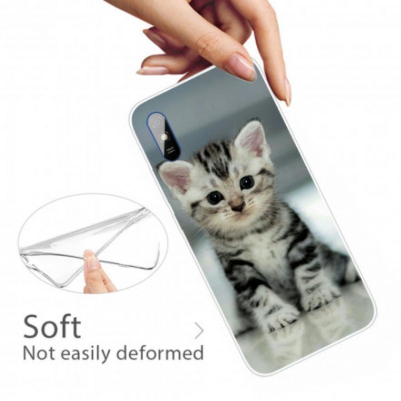 Telefoonhoesje voor Xiaomi Redmi 9A Katje Katje