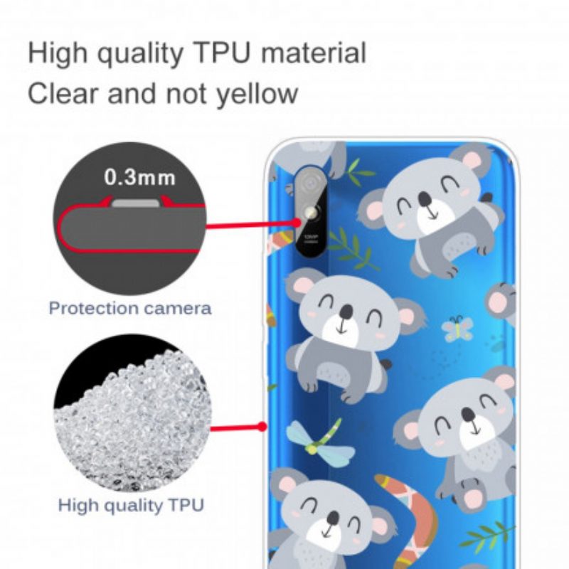 Telefoonhoesje voor Xiaomi Redmi 9A Leuke Koala's