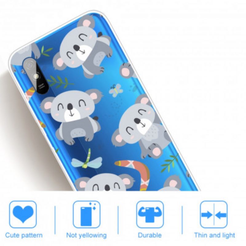 Telefoonhoesje voor Xiaomi Redmi 9A Leuke Koala's
