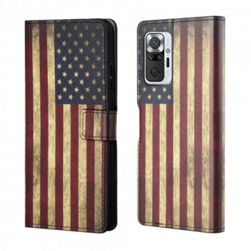 Folio-hoesje voor Xiaomi Redmi Note 10 Pro Amerikaanse Vlag