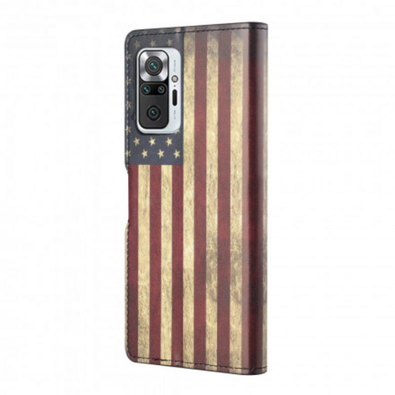Folio-hoesje voor Xiaomi Redmi Note 10 Pro Amerikaanse Vlag