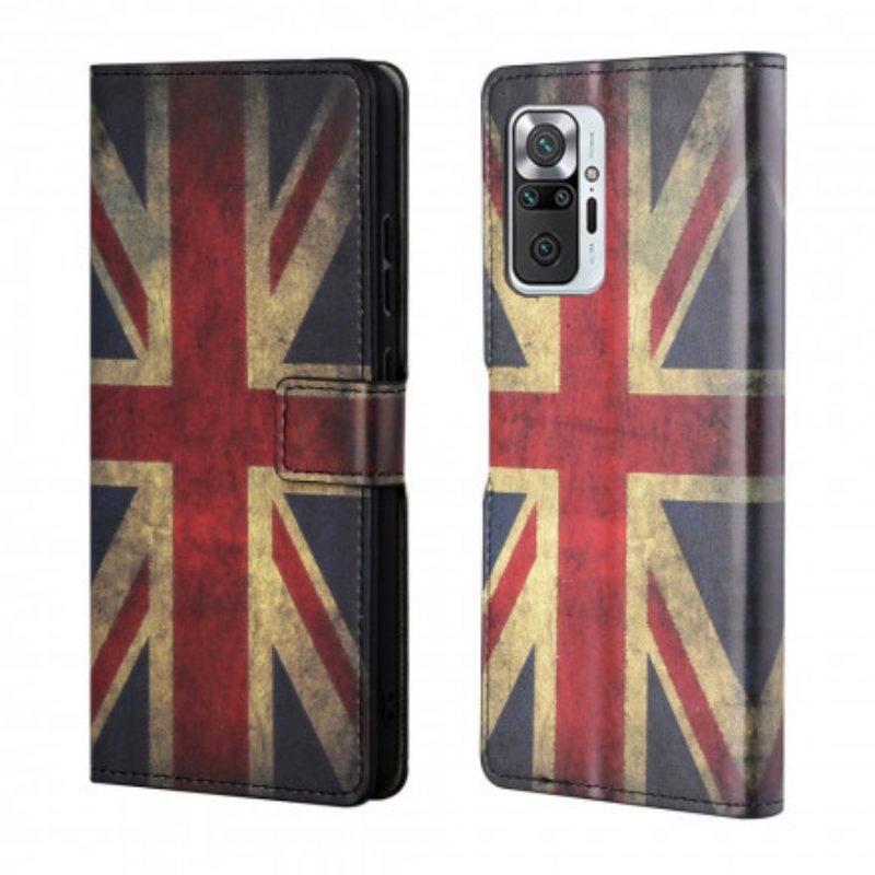 Folio-hoesje voor Xiaomi Redmi Note 10 Pro Engelse Vlag