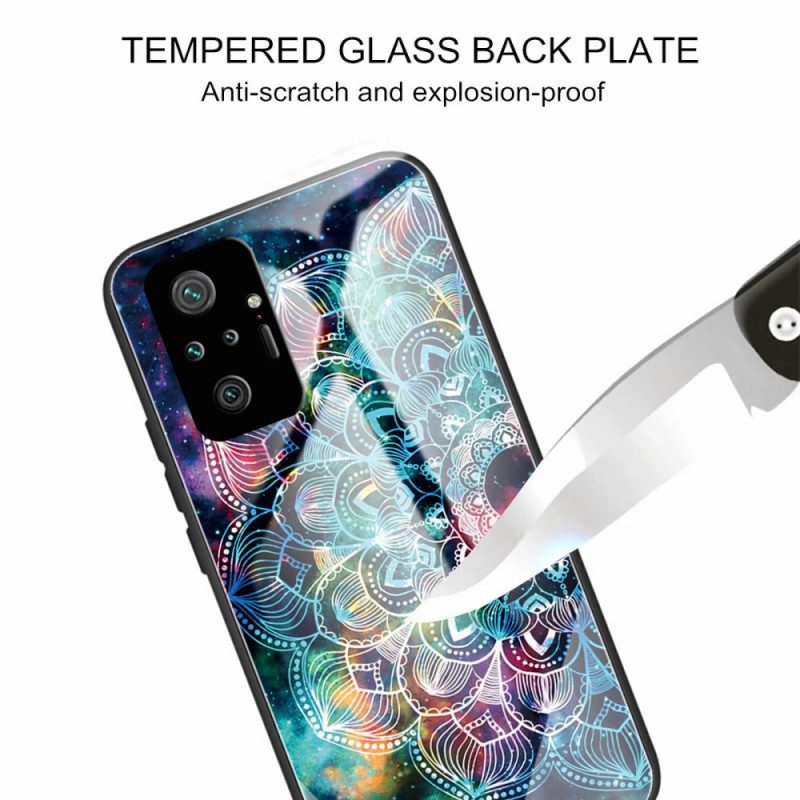 Hoesje voor Xiaomi Redmi Note 10 Pro Mandala Gehard Glas