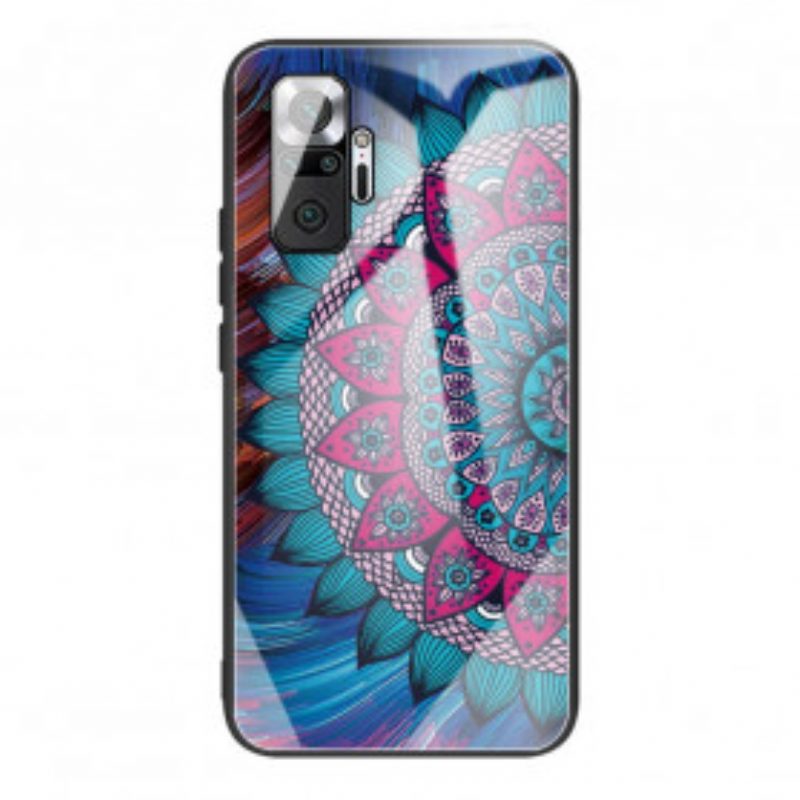 Hoesje voor Xiaomi Redmi Note 10 Pro Mandala Gehard Glas