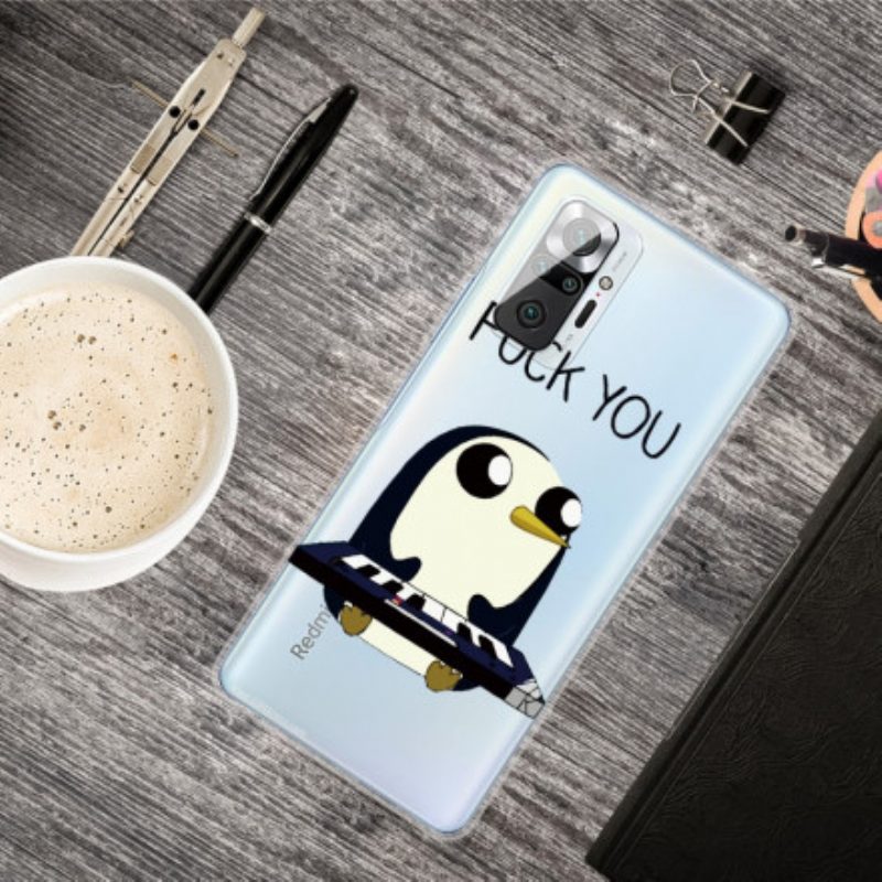 Hoesje voor Xiaomi Redmi Note 10 Pro Pinguïn Neuk Je