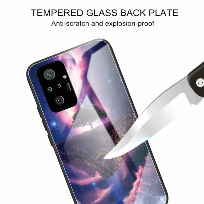 Hoesje voor Xiaomi Redmi Note 10 Pro Wereldboom Gehard Glas