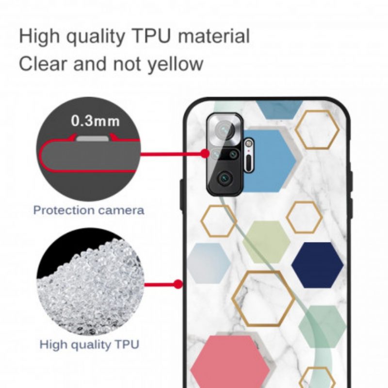 Telefoonhoesje voor Xiaomi Redmi Note 10 Pro Premium Marmer